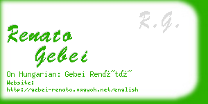 renato gebei business card